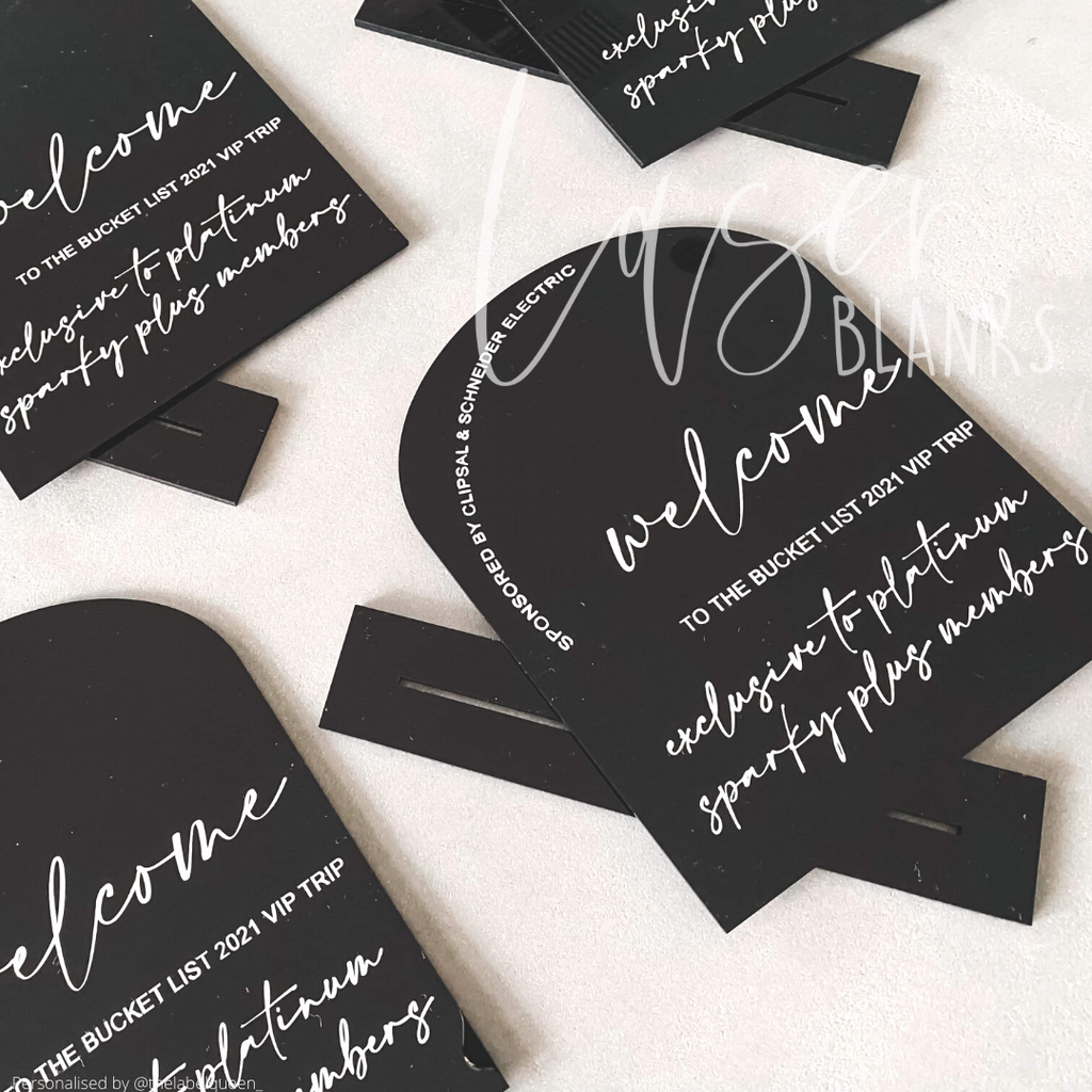 Arch Acrylic Sign + Stand | Acrylic Blank