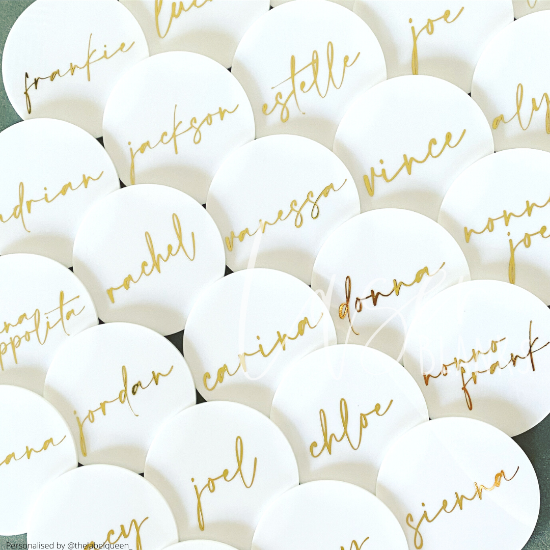 Round Place Cards | 80mm | Acrylic Blank