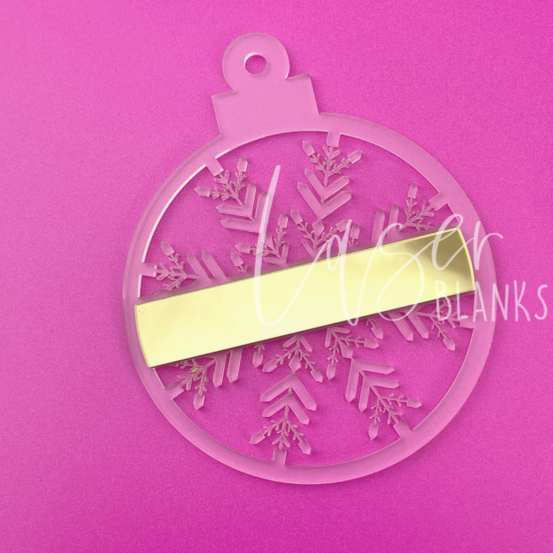 Snowflake Layered Bauble | Gift Tag | 100mm