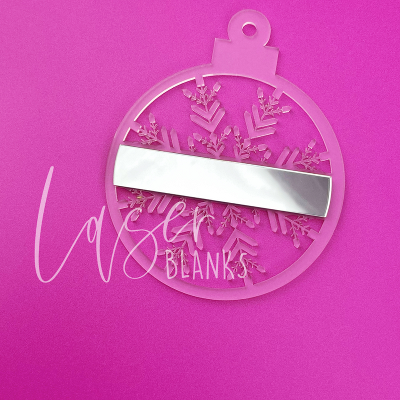 Snowflake Layered Bauble | Gift Tag | 100mm