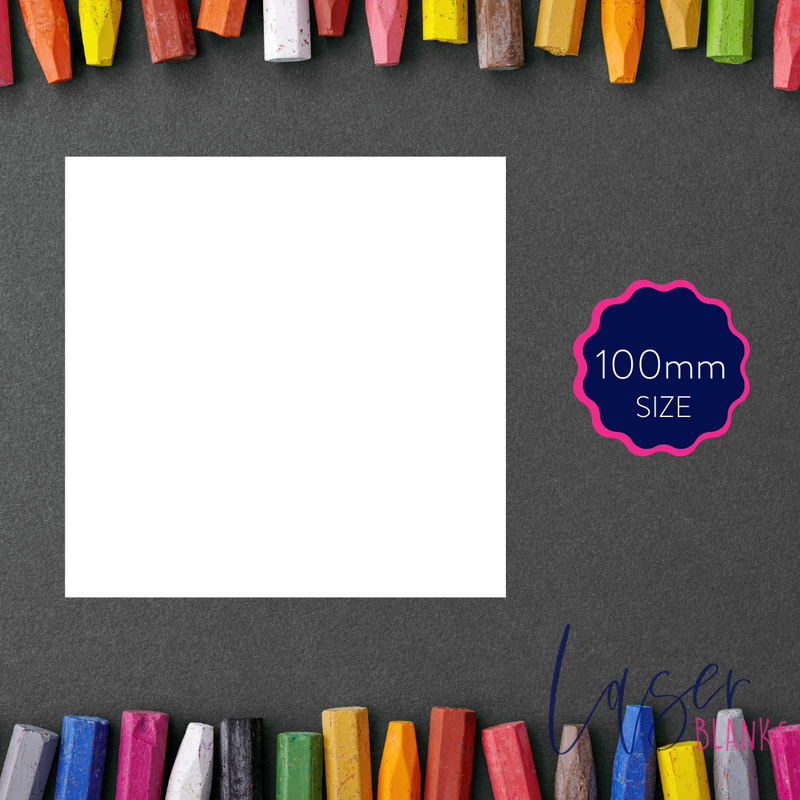 100mm Square Acrylic Blank | 2mm
