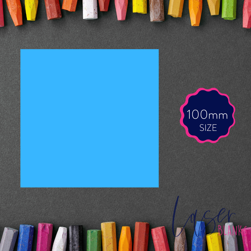 100mm Square Acrylic Blank | 3mm