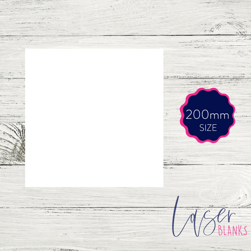 200mm Square Acrylic Blank | 2mm