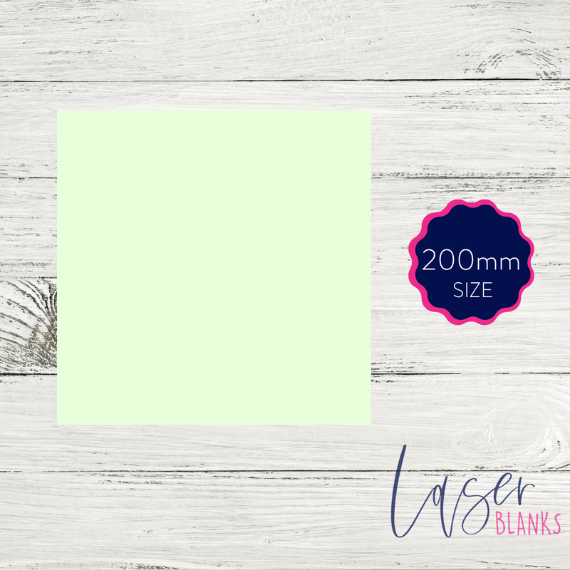 200mm Square Acrylic Blank | 3mm Pastel