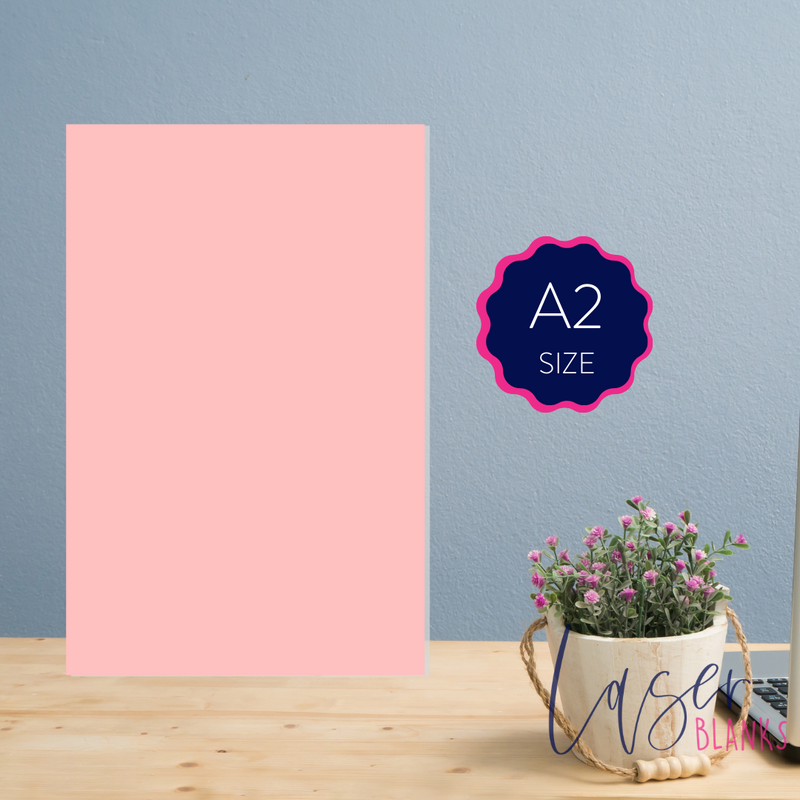 A2 Acrylic Blank Rectangle | 3mm | Pastel Range