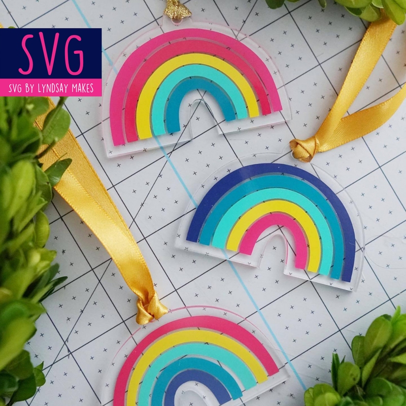 Rainbow Keyring SVG - Lyndsay Makes