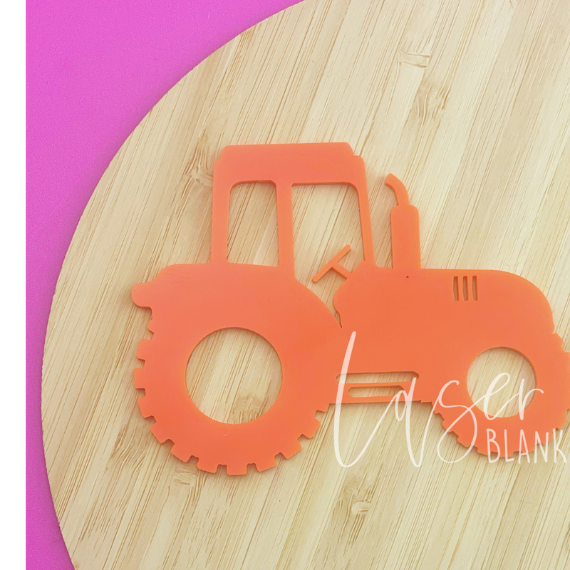 Tractor | Acrylic Shapes | 100mm