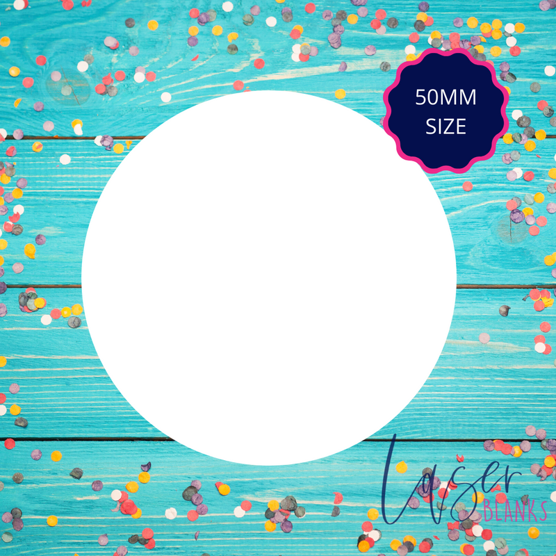 50mm Round Acrylic Blank | 3mm | Pastel + Sorbet Range