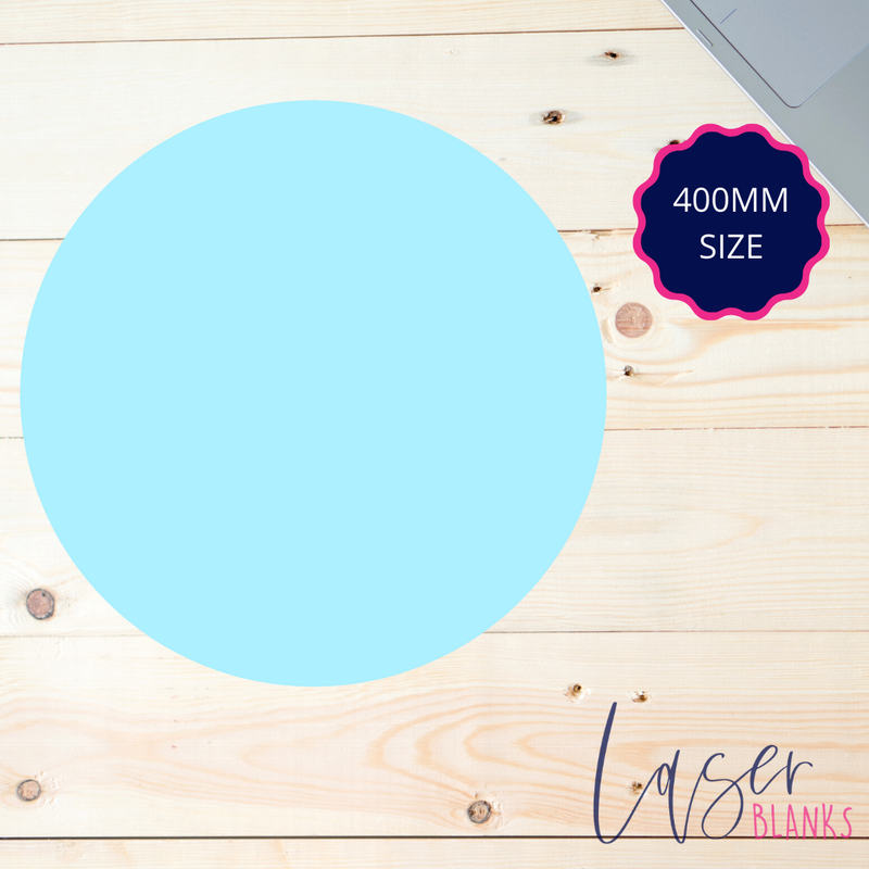 400mm Round Acrylic Blank | 3mm Pastel + Sorbet