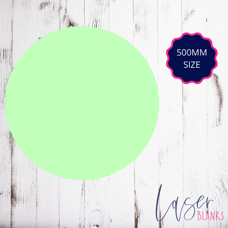 500mm Round Acrylic Blank | 3mm Pastel