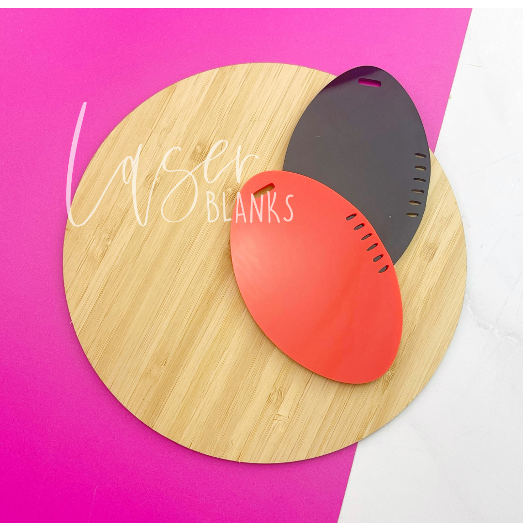 Footy Backpack Bag Tag | Plain | Blank