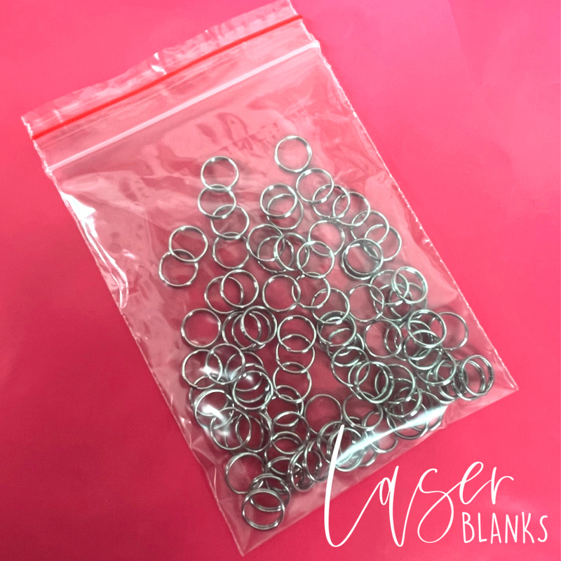 Silver 10mm Split Rings