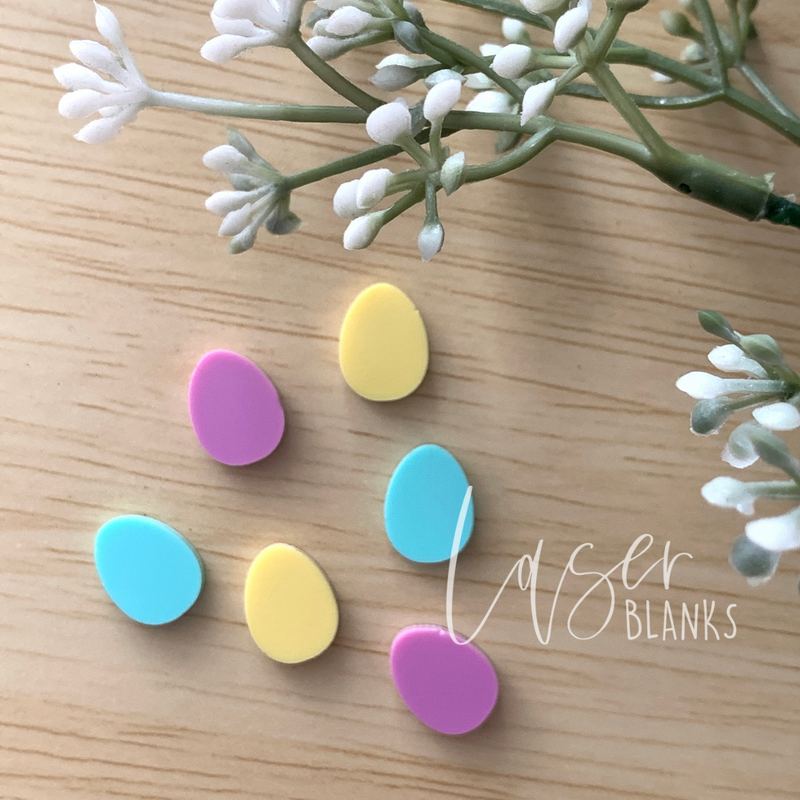 Eggs | Acrylic Earring Blanks | 20 Pack