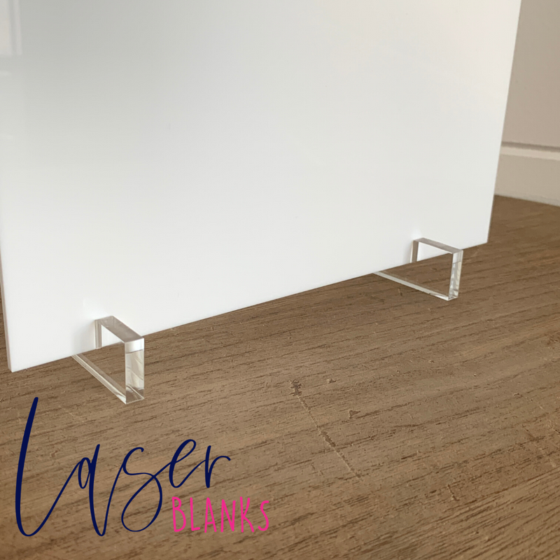 Long Seamless "Glass" Stands | For 3mm Acrylic
